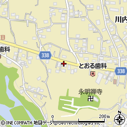 川内修道院入口周辺の地図