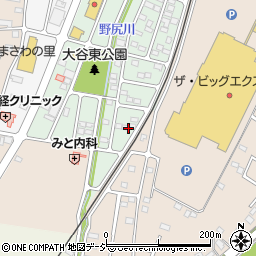 栃木県真岡市大谷新町8周辺の地図