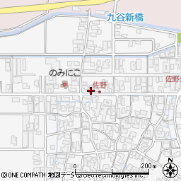 石川県能美市佐野町ヤ周辺の地図