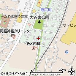 栃木県真岡市大谷新町13-4周辺の地図