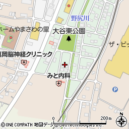 栃木県真岡市大谷新町13周辺の地図