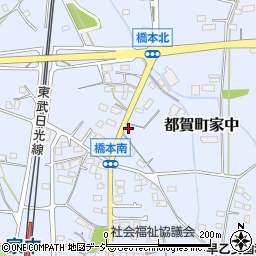 栃木県栃木市都賀町家中2372周辺の地図