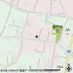 栃木県芳賀郡益子町上山84周辺の地図