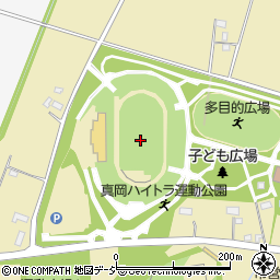 真岡ハイトラ運動公園（真岡市総合運動公園）陸上競技場周辺の地図