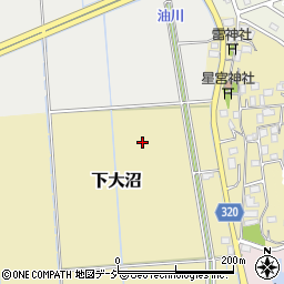 栃木県真岡市下大沼周辺の地図