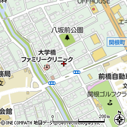 群馬県前橋市関根町2丁目20周辺の地図