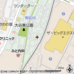 栃木県真岡市大谷新町7周辺の地図