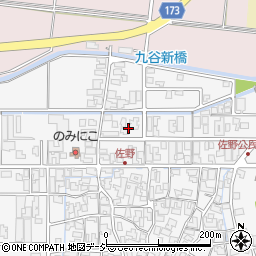 石川県能美市佐野町イ周辺の地図