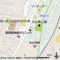栃木県真岡市大谷新町16周辺の地図