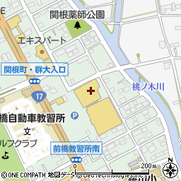マツモトキヨシ前橋関根店周辺の地図