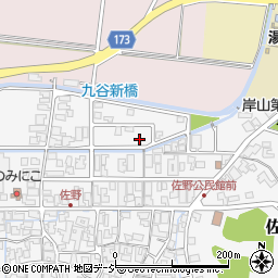 石川県能美市佐野町周辺の地図