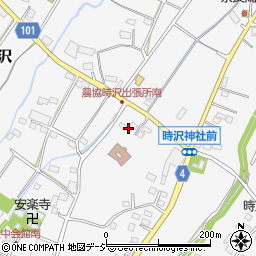 群馬県前橋市富士見町時沢707周辺の地図