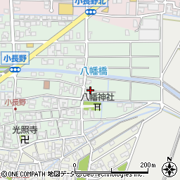 石川県能美市小長野町ヘ周辺の地図