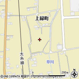 長野県北安曇郡松川村上緑町周辺の地図