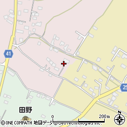 栃木県芳賀郡益子町上山264周辺の地図