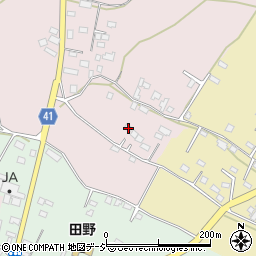 栃木県芳賀郡益子町上山258周辺の地図