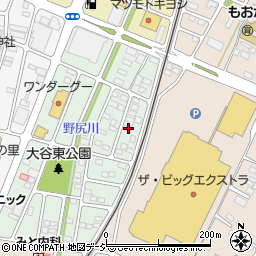 栃木県真岡市大谷新町2-15周辺の地図