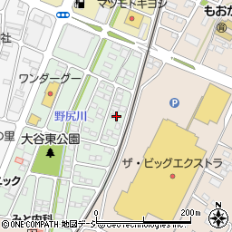 栃木県真岡市大谷新町2周辺の地図