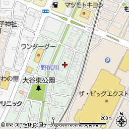 栃木県真岡市大谷新町3周辺の地図