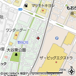 栃木県真岡市大谷新町2-2周辺の地図