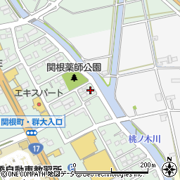 群馬県前橋市関根町1丁目9周辺の地図