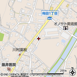 群馬県桐生市梅田町1丁目125-1周辺の地図