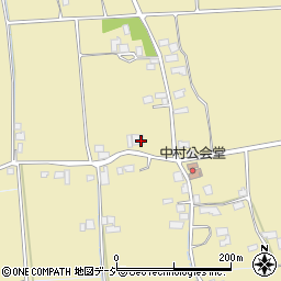 長野県北安曇郡松川村中村周辺の地図