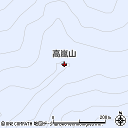 高嵐山周辺の地図