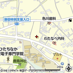 ミニストップひたちなか稲田店周辺の地図