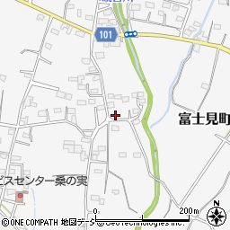 群馬県前橋市富士見町時沢583周辺の地図