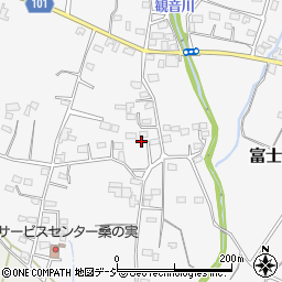 群馬県前橋市富士見町時沢572周辺の地図