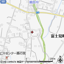 群馬県前橋市富士見町時沢582周辺の地図
