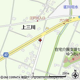 栃木県河内郡上三川町上三川1962周辺の地図