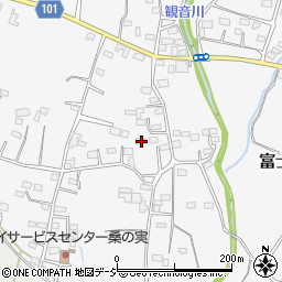 群馬県前橋市富士見町時沢570周辺の地図