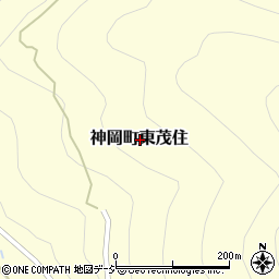 岐阜県飛騨市神岡町東茂住周辺の地図
