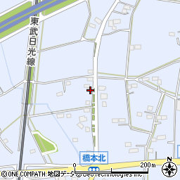 栃木県栃木市都賀町家中5447周辺の地図