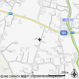 群馬県前橋市富士見町時沢536-7周辺の地図