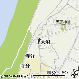 栃木県真岡市上大沼443周辺の地図