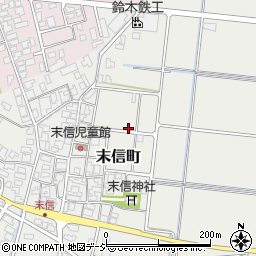 石川県能美市末信町（乙）周辺の地図