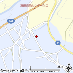 長野県上田市真田町本原荒井周辺の地図