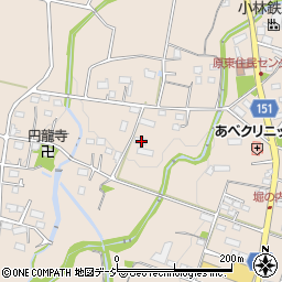 群馬県前橋市富士見町原之郷1015周辺の地図