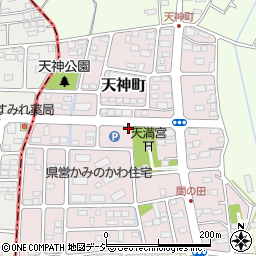 栃木県河内郡上三川町天神町周辺の地図