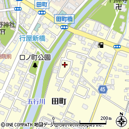 栃木県真岡市田町周辺の地図