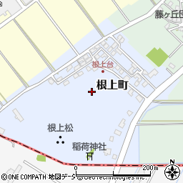 石川県能美市根上町周辺の地図