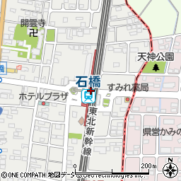 栃木県下野市周辺の地図
