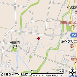 群馬県前橋市富士見町原之郷1124周辺の地図