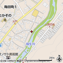 群馬県桐生市梅田町1丁目220-2周辺の地図