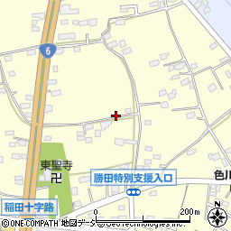 茨城県ひたちなか市稲田周辺の地図