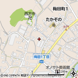 群馬県桐生市梅田町1丁目240-1周辺の地図