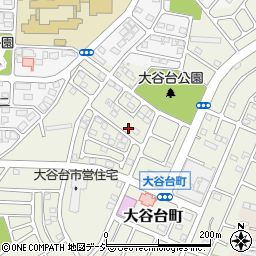 栃木県真岡市大谷台町周辺の地図